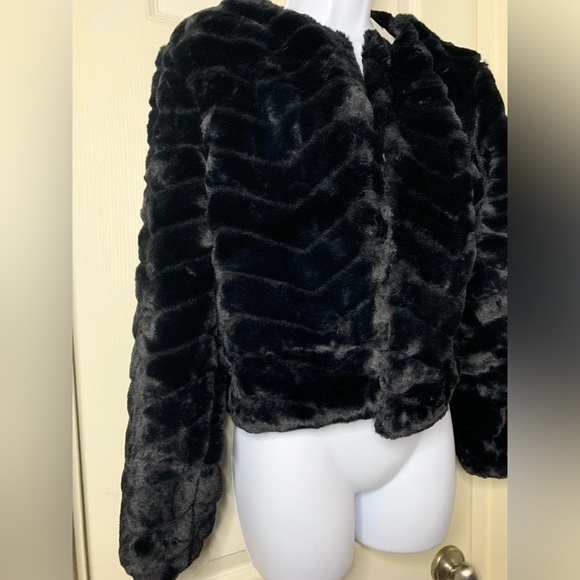 Faux Fur Coat Womens Fuzzy - Picture 5 of 8
